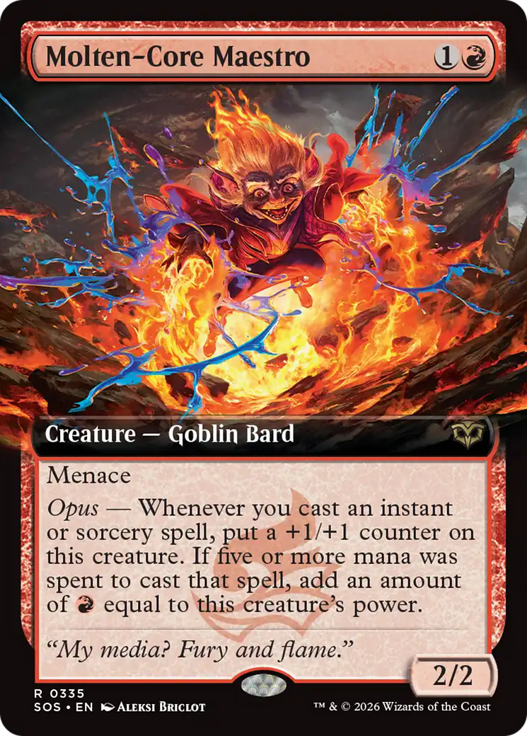 Molten-Core Maestro (Extended Art) [Secrets of Strixhaven] | Card Merchant Takapuna