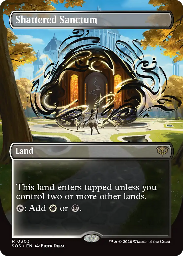 Shattered Sanctum (Borderless) [Secrets of Strixhaven] | Card Merchant Takapuna
