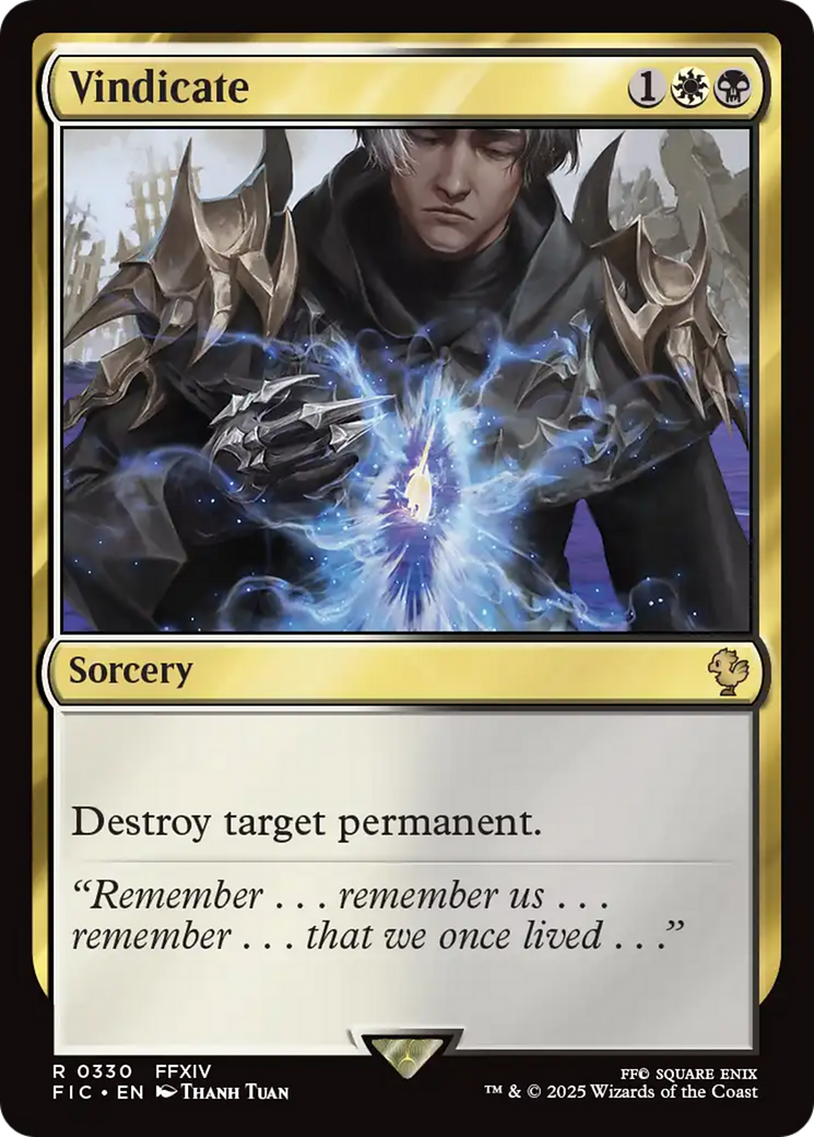 Vindicate [FINAL FANTASY Commander] | Card Merchant Takapuna