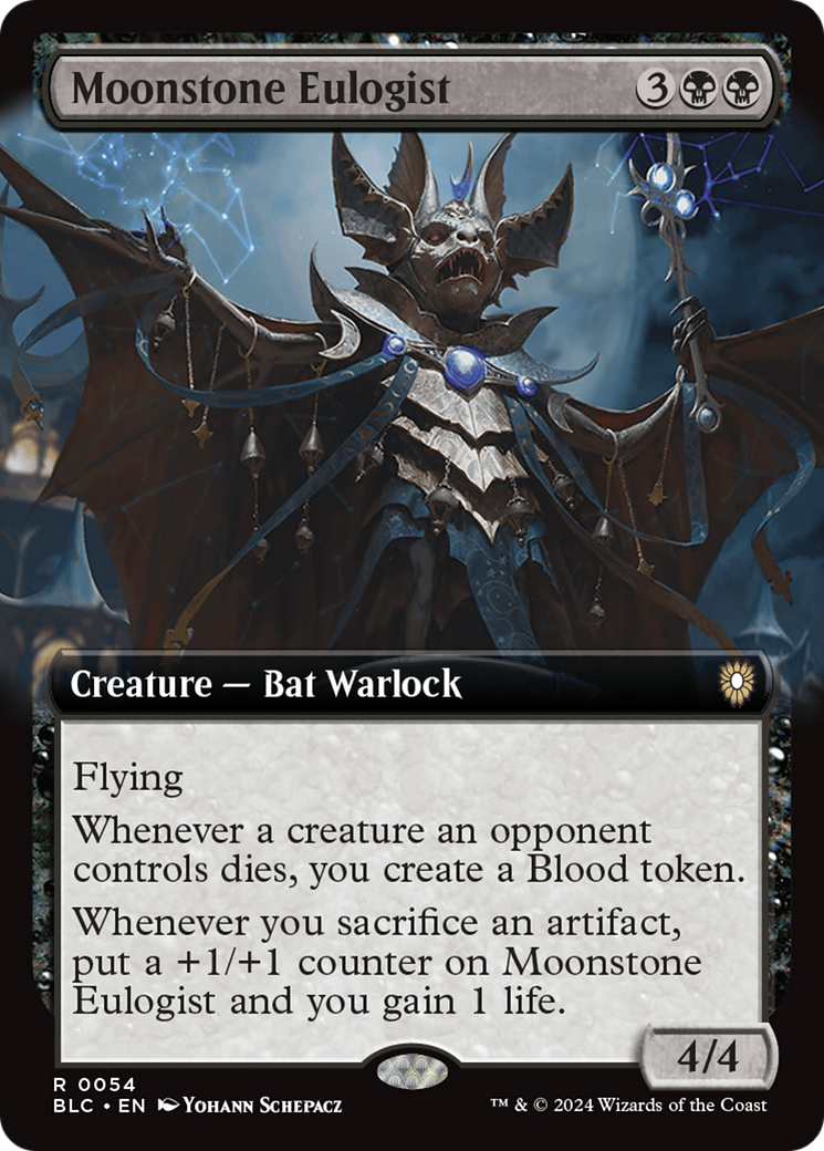 Moonstone Eulogist (Extended Art) [Bloomburrow Commander] | Card Merchant Takapuna