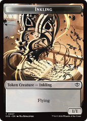 Inkling (0007) // Spirit (0011) Double-Sided Token [Secrets of Strixhaven Tokens] | Card Merchant Takapuna