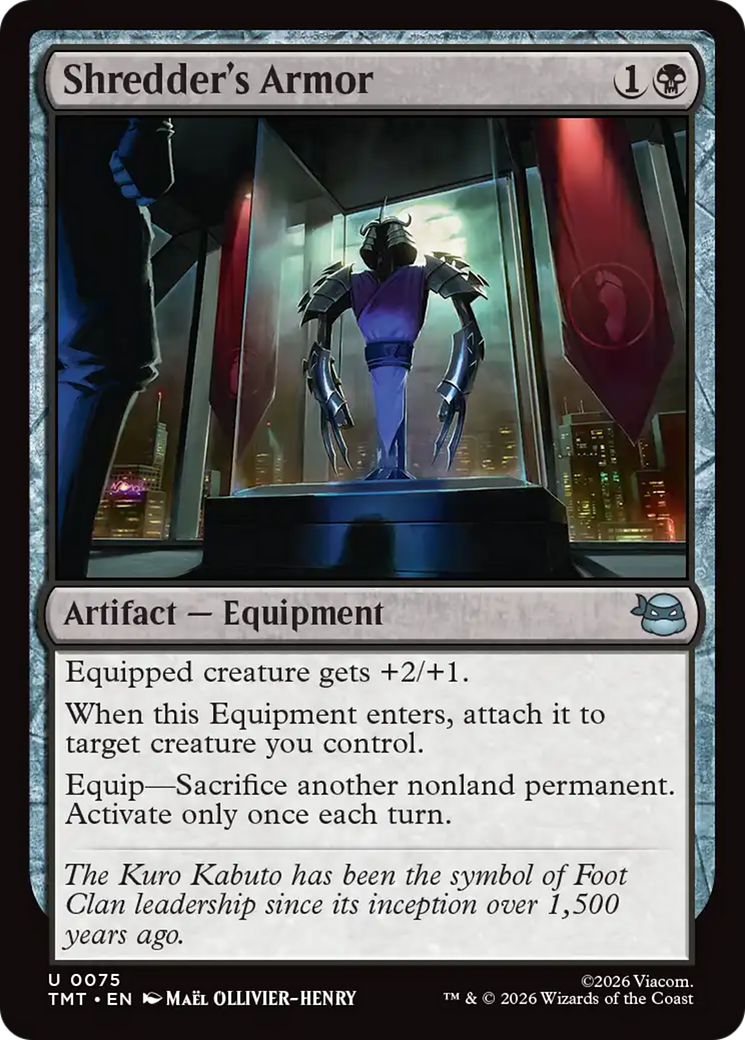 Shredder's Armor [Teenage Mutant Ninja Turtles] | Card Merchant Takapuna