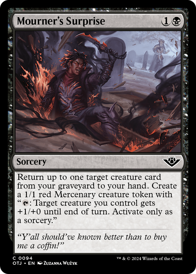 Mourner's Surprise [Outlaws of Thunder Junction] | Card Merchant Takapuna