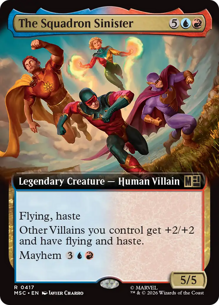 The Squadron Sinister (Extended Art) [Marvel Super Heroes Commander] | Card Merchant Takapuna