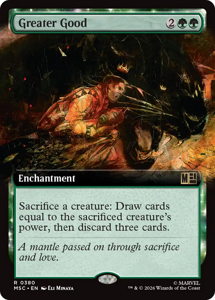 Greater Good (Extended Art) [Marvel Super Heroes Commander] | Card Merchant Takapuna