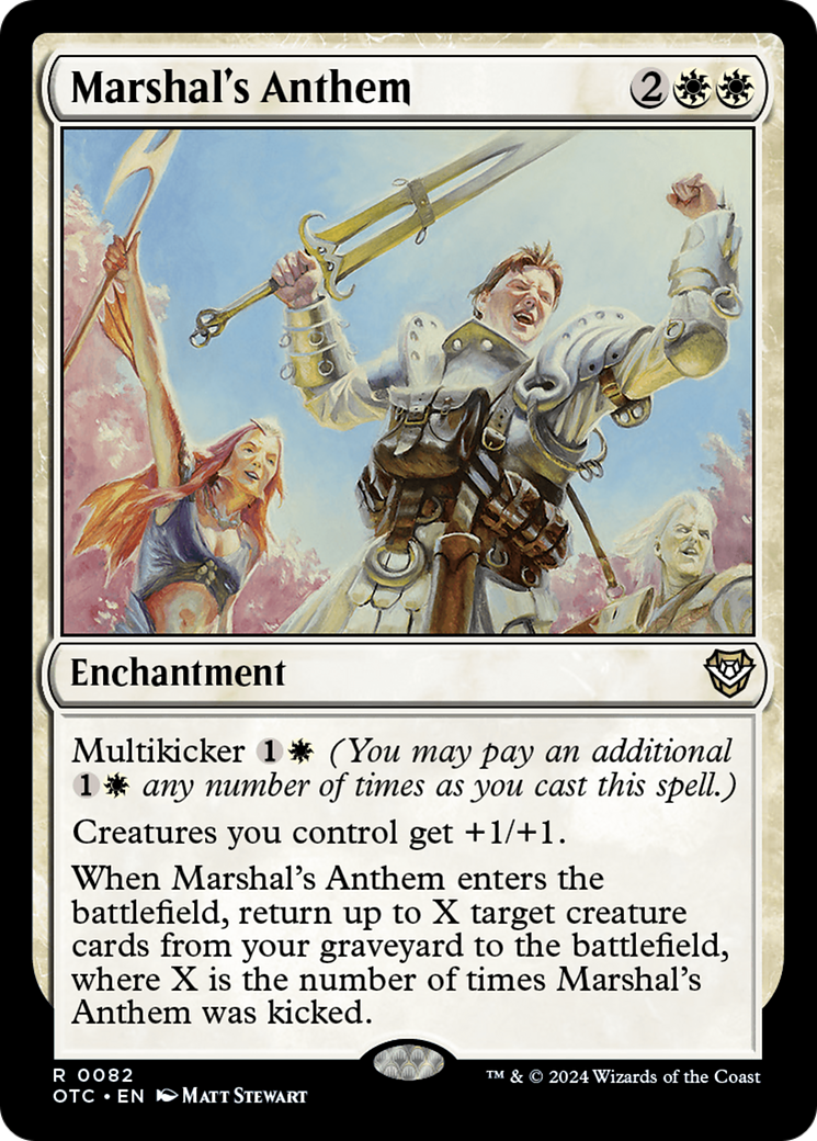 Marshal's Anthem [Outlaws of Thunder Junction Commander] | Card Merchant Takapuna