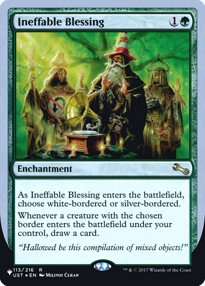 Ineffable Blessing (Bordered) (Unfinity Foil Edition) [The List] | Card Merchant Takapuna