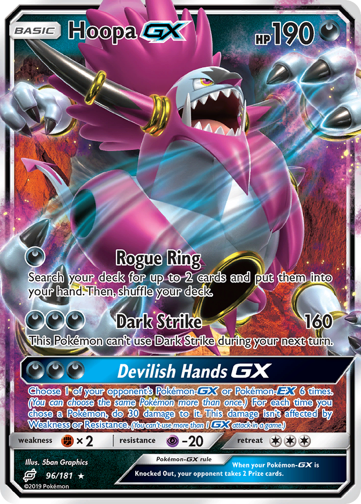 Hoopa GX (96/181) [Sun & Moon: Team Up] | Card Merchant Takapuna