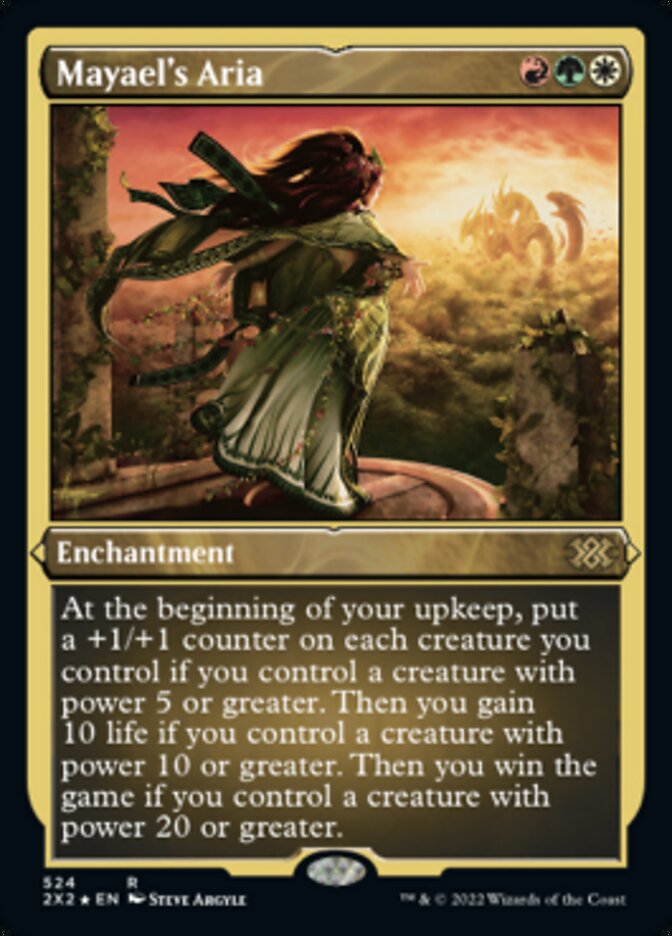 Mayael's Aria (Foil Etched) [Double Masters 2022] | Card Merchant Takapuna