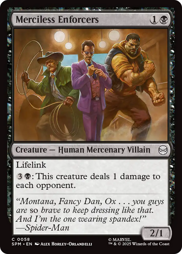 Merciless Enforcers [Marvel's Spider-Man] | Card Merchant Takapuna