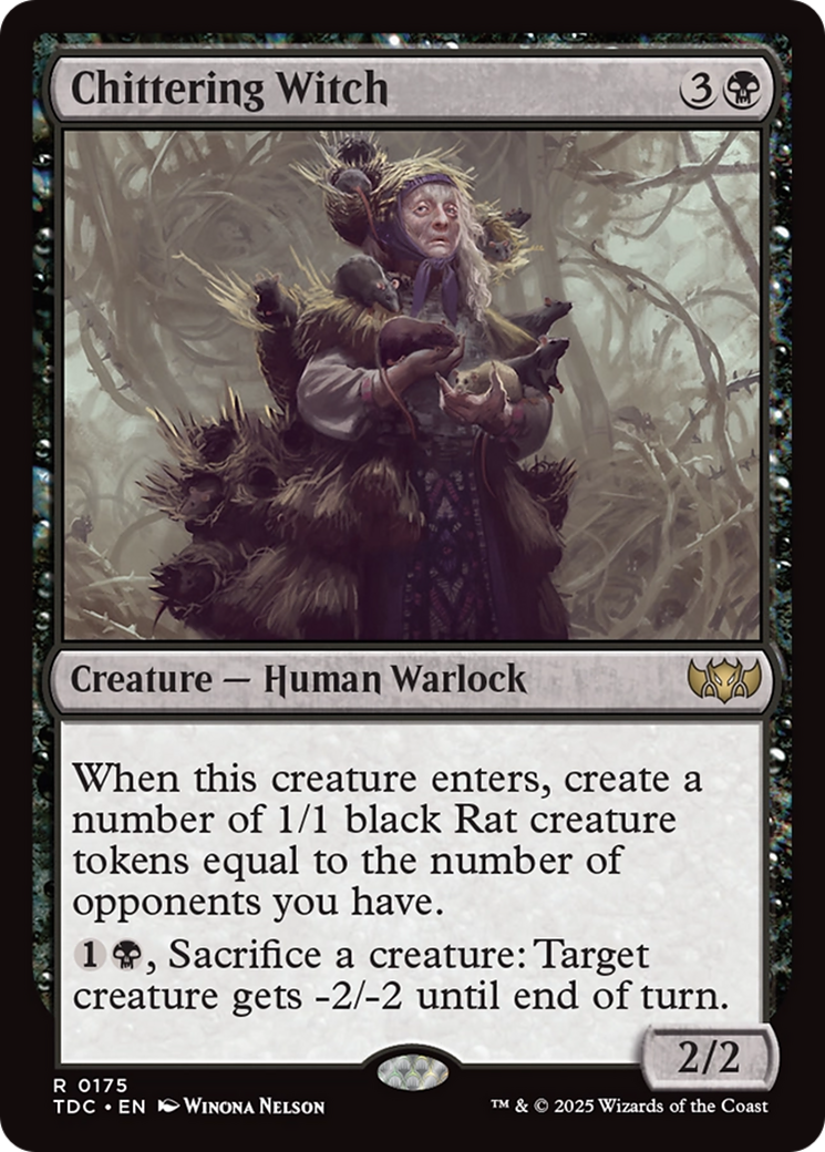 Chittering Witch [Tarkir: Dragonstorm Commander] | Card Merchant Takapuna