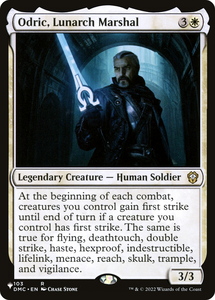Odric, Lunarch Marshal (DMC) [The List] | Card Merchant Takapuna
