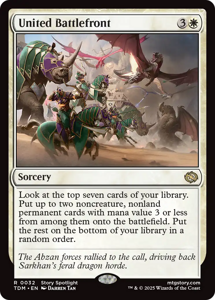 United Battlefront [Tarkir: Dragonstorm] | Card Merchant Takapuna