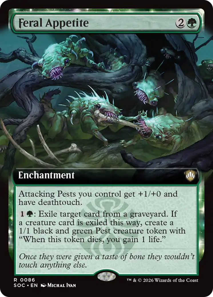 Feral Appetite (Extended Art) [Secrets of Strixhaven Commander] | Card Merchant Takapuna