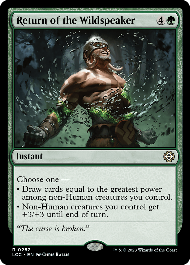 Return of the Wildspeaker [The Lost Caverns of Ixalan Commander] | Card Merchant Takapuna