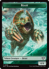 Beast (0006) // Elemental (0007) Double-Sided Token [Edge of Eternities Commander Tokens] | Card Merchant Takapuna