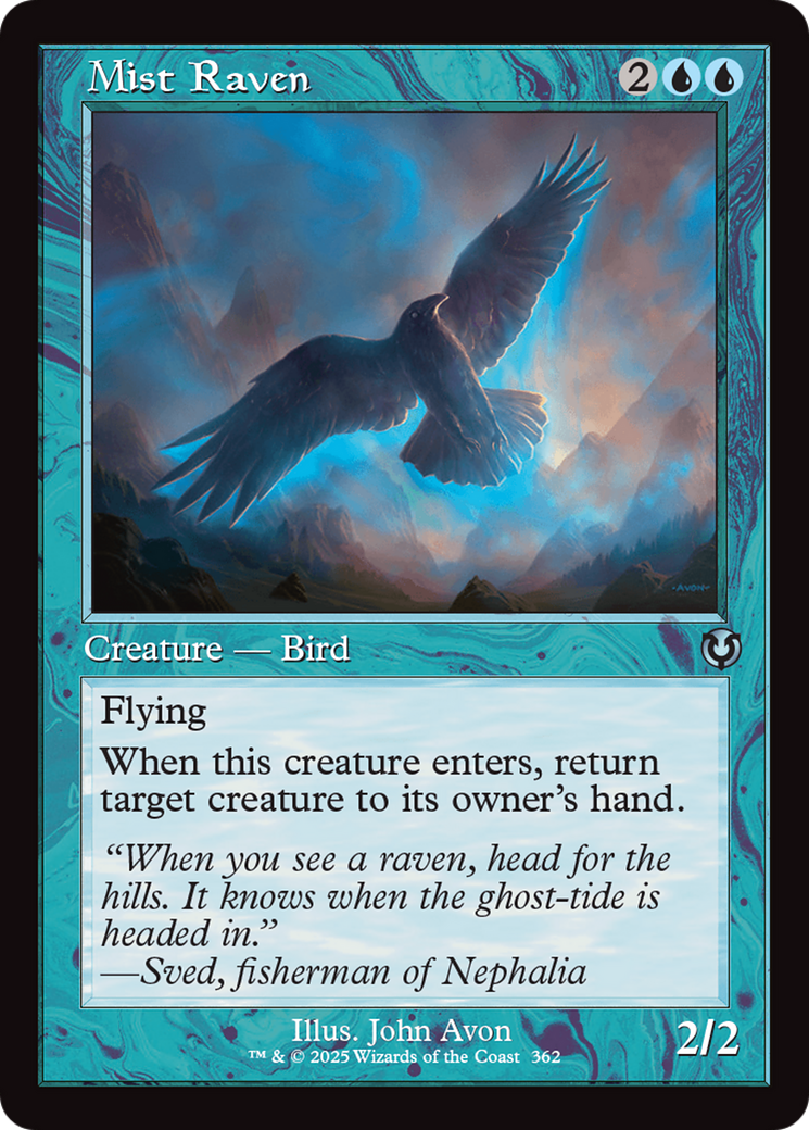 Mist Raven (Retro Frame) [Innistrad Remastered] | Card Merchant Takapuna