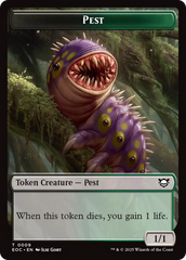 Beast (0006) // Pest Double-Sided Token [Edge of Eternities Commander Tokens] | Card Merchant Takapuna