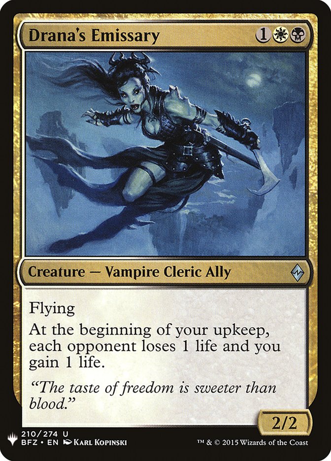 Drana's Emissary [Mystery Booster] | Card Merchant Takapuna