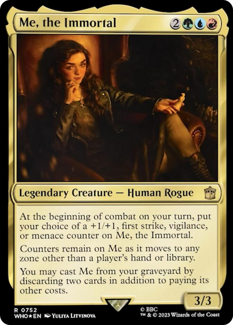 Me, the Immortal (Surge Foil) [Doctor Who] | Card Merchant Takapuna