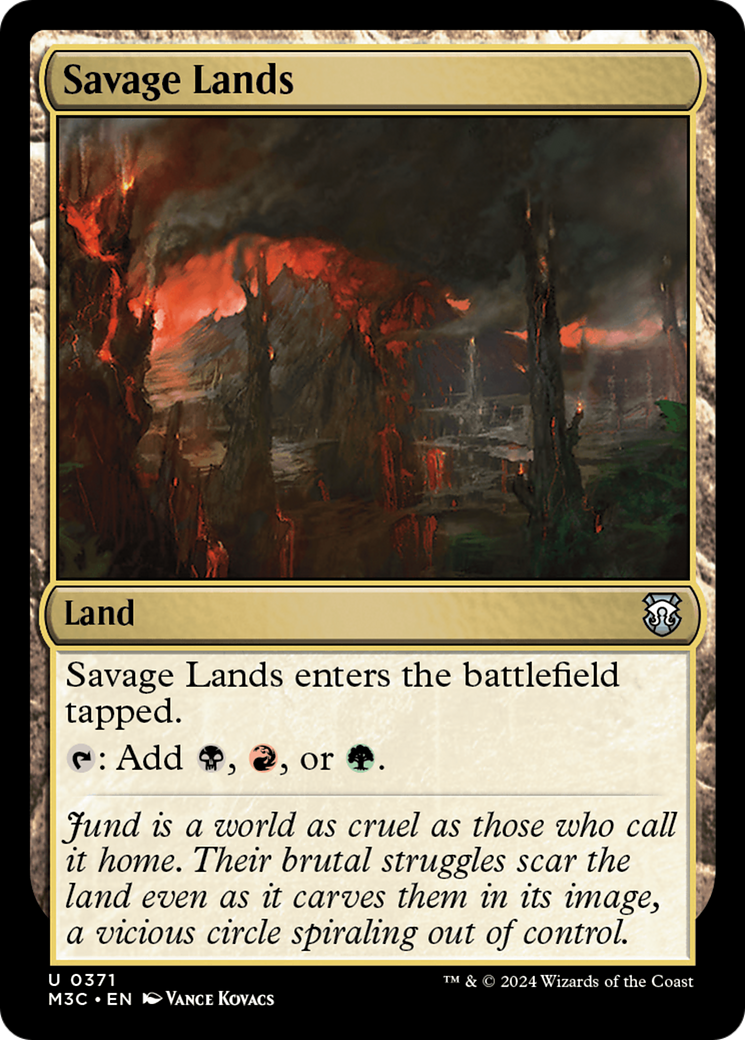 Savage Lands (Ripple Foil) [Modern Horizons 3 Commander] | Card Merchant Takapuna