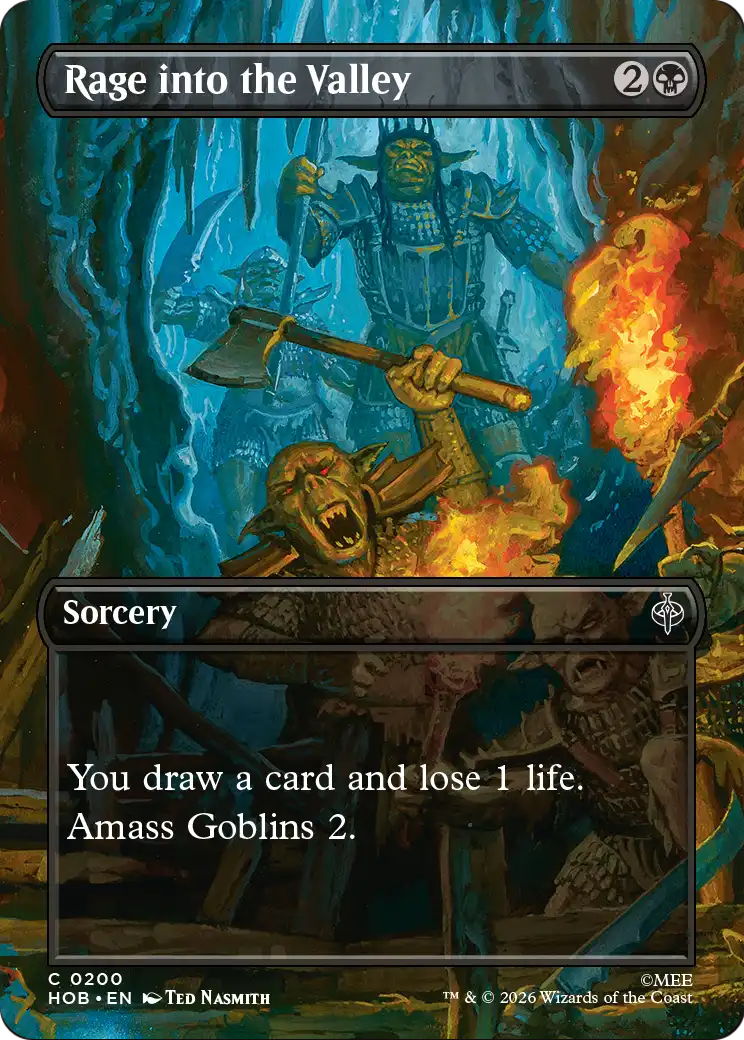 Rage into the Valley (Borderless) [The Hobbit] | Card Merchant Takapuna