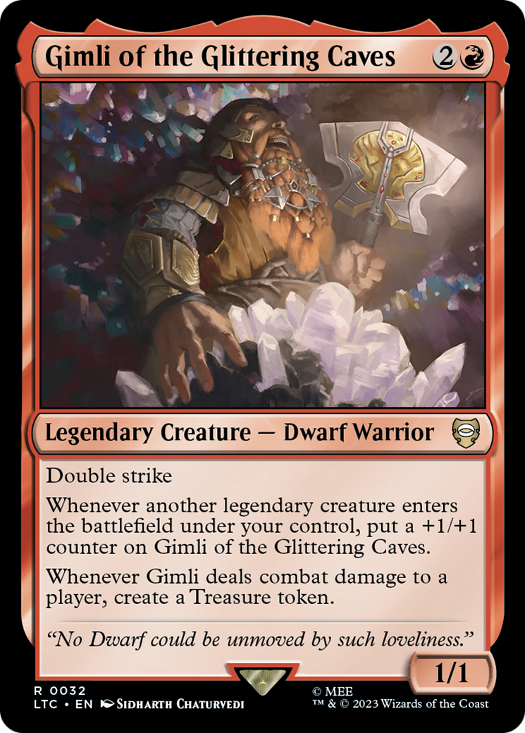 Gimli of the Glittering Caves [The Lord of the Rings: Tales of Middle-Earth Commander] | Card Merchant Takapuna