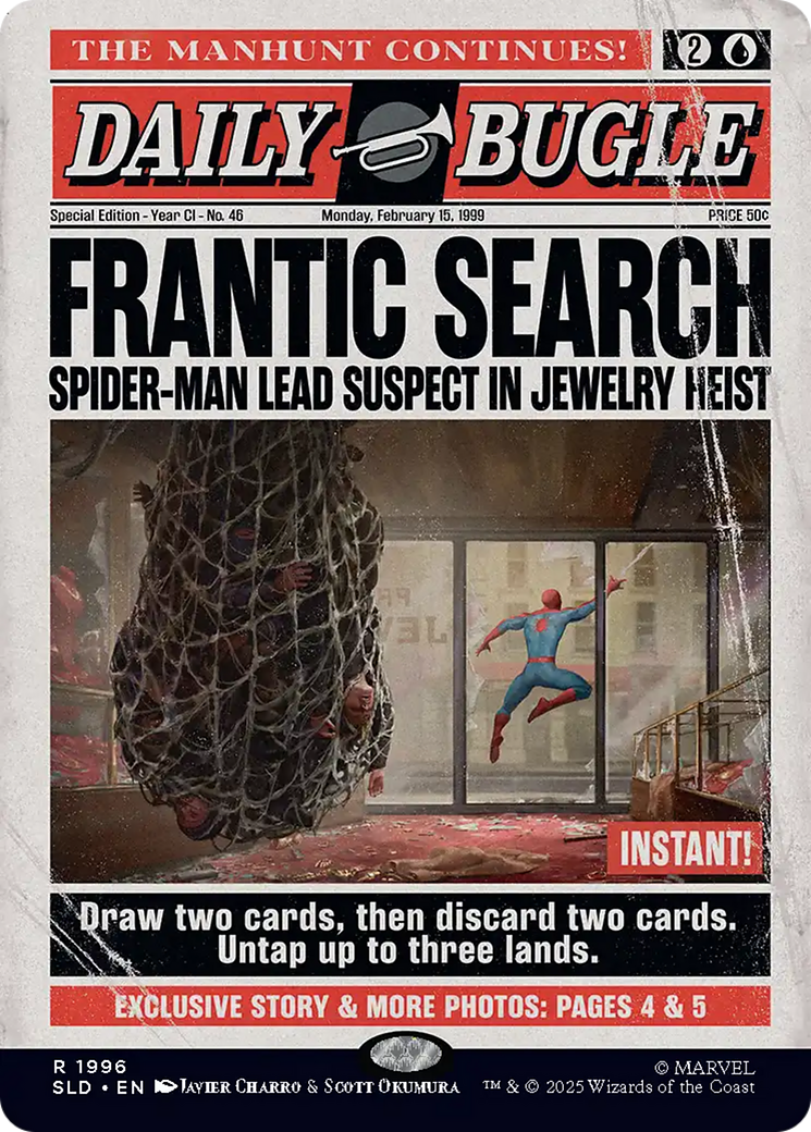 Frantic Search (1996) (Rainbow Foil) [Secret Lair Drop Series] | Card Merchant Takapuna