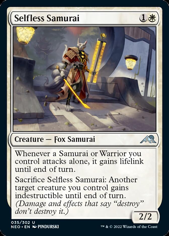 Selfless Samurai [Kamigawa: Neon Dynasty] | Card Merchant Takapuna