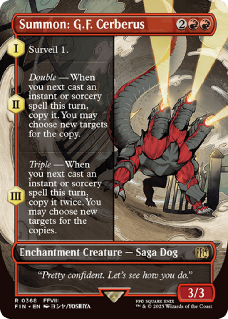 Summon: G.F. Cerberus (Borderless) [FINAL FANTASY] | Card Merchant Takapuna