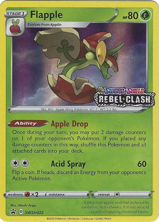 Flapple (SWSH022) (Prerelease Promo) [Sword & Shield: Black Star Promos] | Card Merchant Takapuna