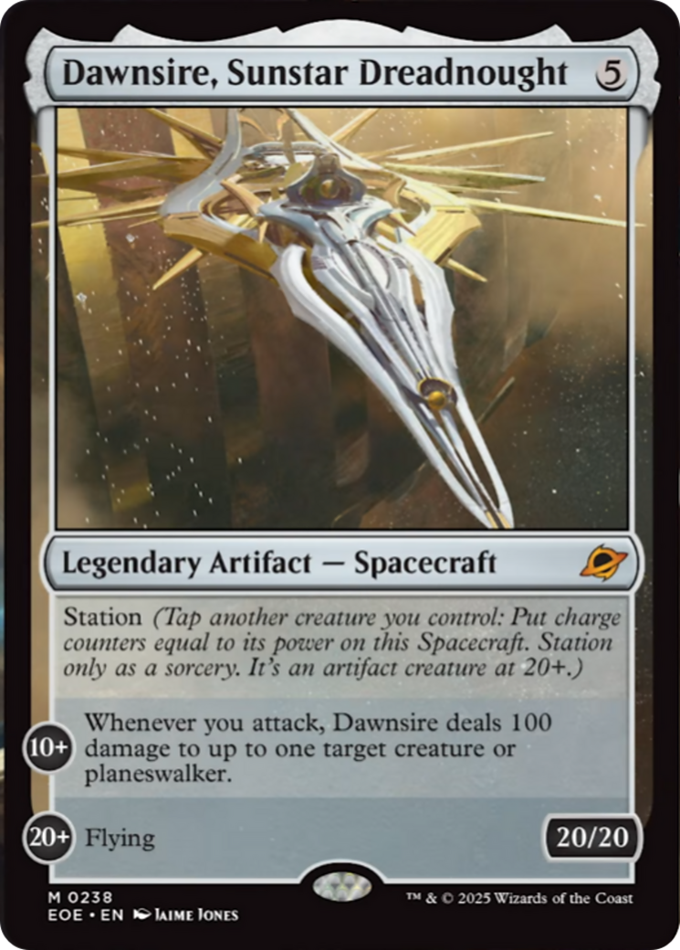 Dawnsire, Sunstar Dreadnought [Edge of Eternities] | Card Merchant Takapuna