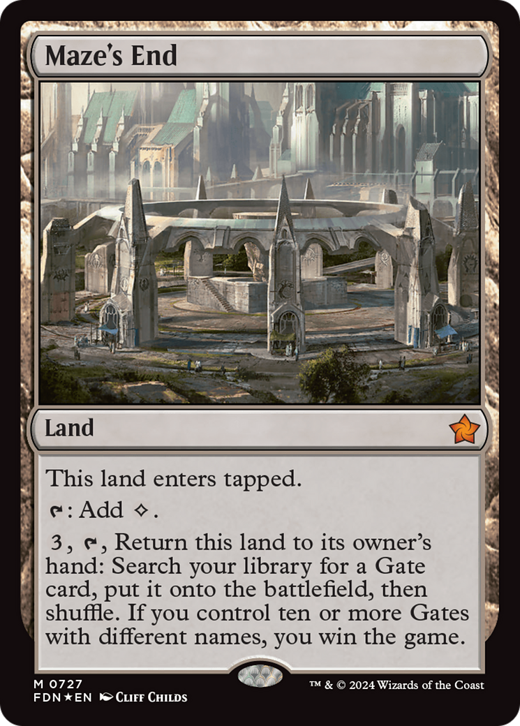 Maze's End [Foundations] | Card Merchant Takapuna