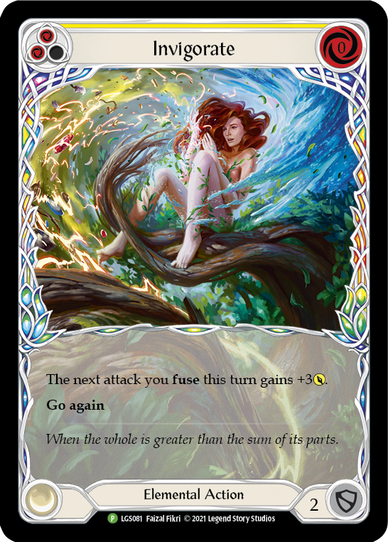 Invigorate (Yellow) [LGS081] (Promo)  Rainbow Foil | Card Merchant Takapuna