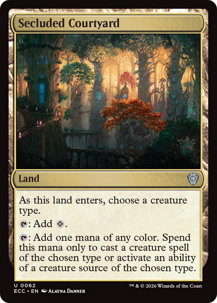 Secluded Courtyard [Lorwyn Eclipsed Commander] | Card Merchant Takapuna