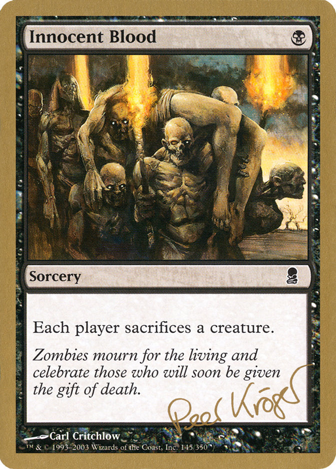 Innocent Blood (Peer Kroger) [World Championship Decks 2003] | Card Merchant Takapuna