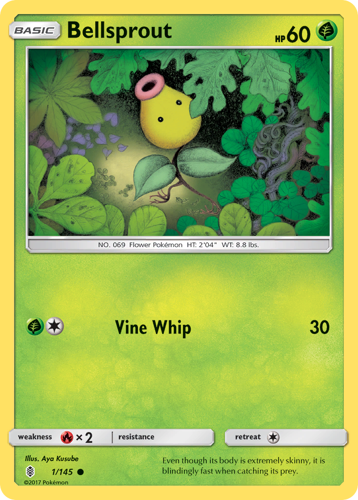 Bellsprout (1/145) [Sun & Moon: Guardians Rising] | Card Merchant Takapuna