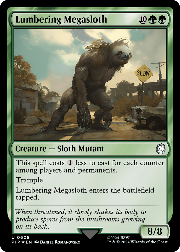 Lumbering Megasloth (Surge Foil) [Fallout] | Card Merchant Takapuna