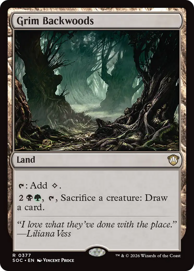 Grim Backwoods [Secrets of Strixhaven Commander] | Card Merchant Takapuna