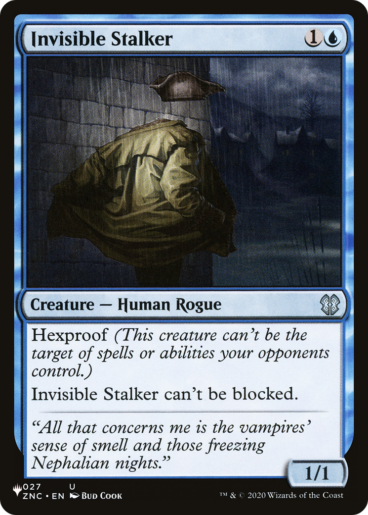 Invisible Stalker (ZNC) [The List] | Card Merchant Takapuna
