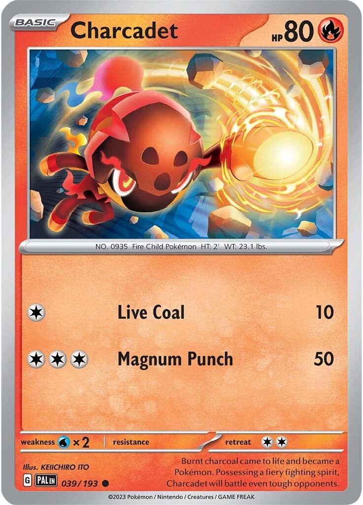 Charcadet (039/193) [Scarlet & Violet: Paldea Evolved] | Card Merchant Takapuna
