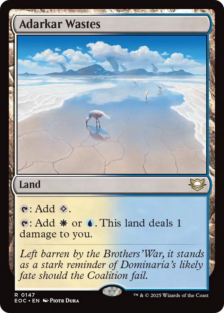 Adarkar Wastes [Edge of Eternities Commander] | Card Merchant Takapuna