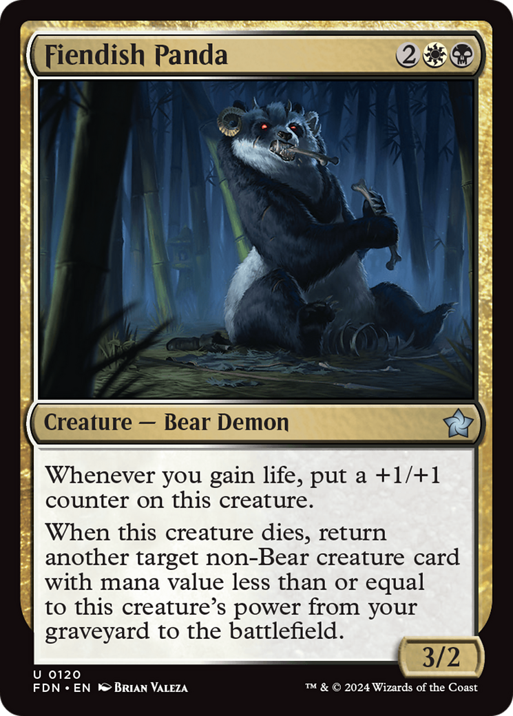 Fiendish Panda [Foundations] | Card Merchant Takapuna
