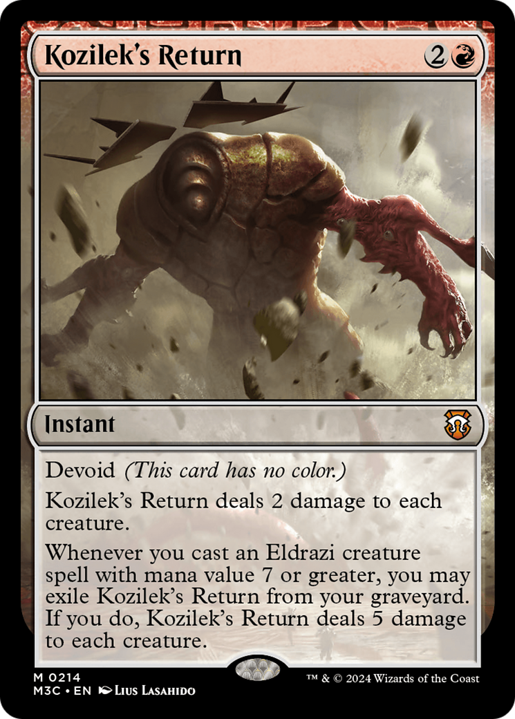 Kozilek's Return (Ripple Foil) [Modern Horizons 3 Commander] | Card Merchant Takapuna