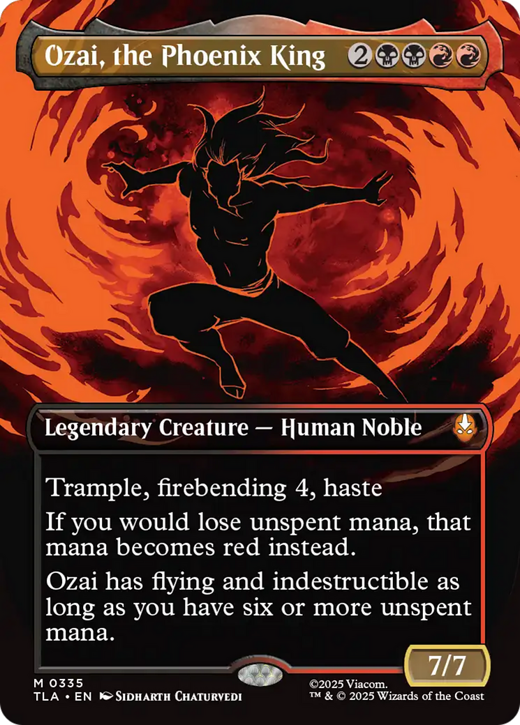 Ozai, the Phoenix King (0335) (Borderless) [Avatar: The Last Airbender] | Card Merchant Takapuna