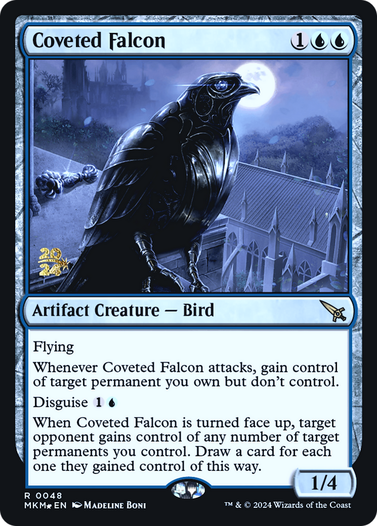 Coveted Falcon [Murders at Karlov Manor Prerelease Promos] | Card Merchant Takapuna