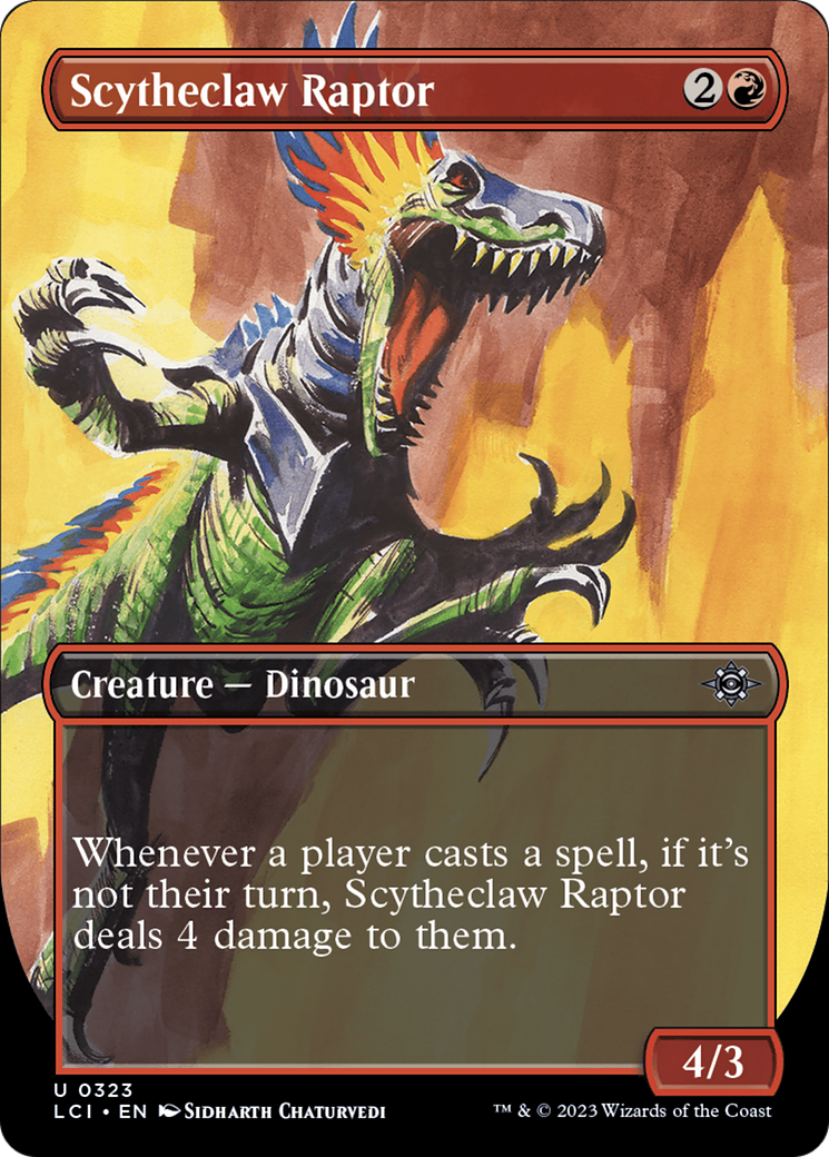 Scytheclaw Raptor (Borderless) [The Lost Caverns of Ixalan] | Card Merchant Takapuna