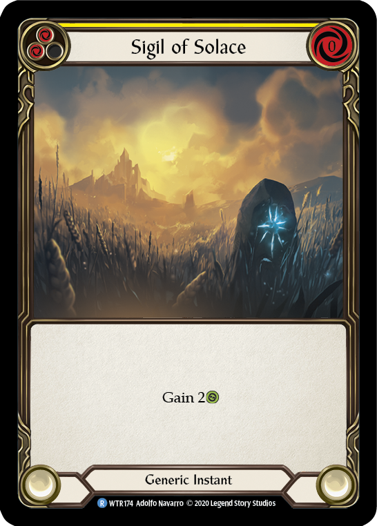 Sigil of Solace (Yellow) [U-WTR174] (Welcome to Rathe Unlimited)  Unlimited Normal | Card Merchant Takapuna