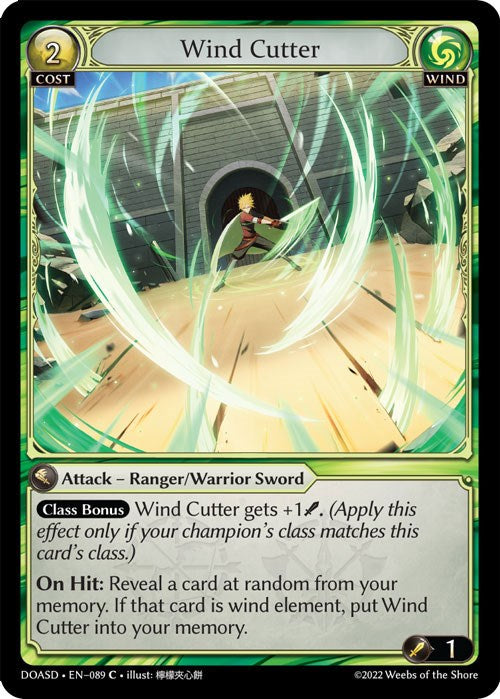 Wind Cutter (089) [Dawn of Ashes: Starter Decks] | Card Merchant Takapuna