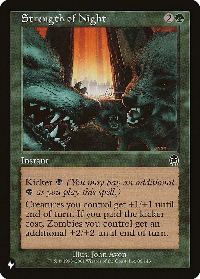 Strength of Night [The List] | Card Merchant Takapuna